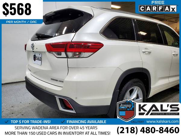 568/mo - 2017 Toyota Highlander Limited AWDSUV - - by for sale in Wadena, ND – photo 6