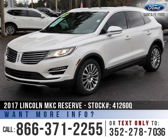 2017 LINCOLN MKC RESERVE Sunroof, Leather Seats, SYNC 3 for sale in Alachua, FL – photo 3