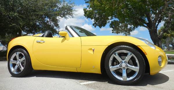 2007 Pontiac Solstice Convertible Mean Yellow 72k Miles - cars &... for sale in Fort Myers, FL