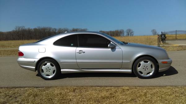 2002 Mercedes-Benz CLK55 AMG Coupe - RARE! Silver/Black ! - cars &... for sale in Highland Park, IL – photo 2
