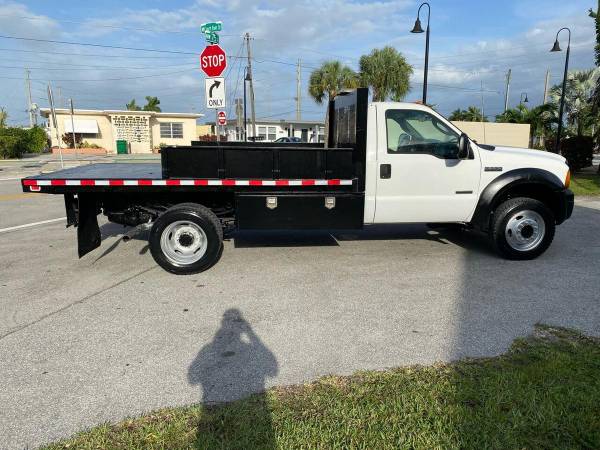 2005 FORD F550 SD 4X4 DIESEL 12 FT FLATBED 12 FT FLAT BED cargo va for sale in Medley, FL – photo 7