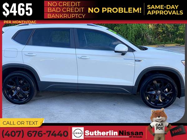 465/mo - 2022 Volkswagen Taos SEL - - by dealer for sale in Orlando, FL – photo 9
