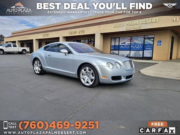 2005 Bentley Continental GT Coup, V12, 27, 746 Miles! Diamond Stitc for sale in Palm Desert , CA