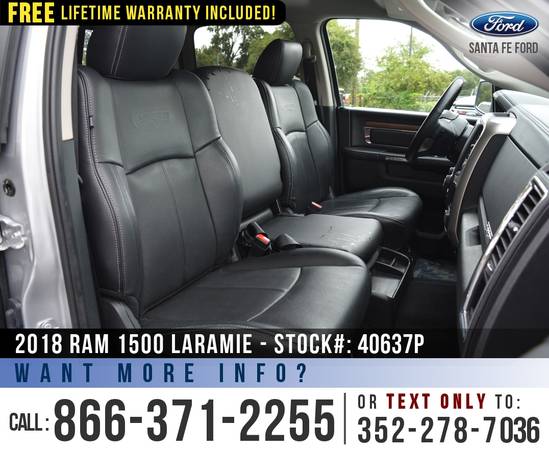 2018 RAM 1500 LARAMIE 4WD *** Bluetooth, Leather Seats, Bedliner ***... for sale in Alachua, FL – photo 19
