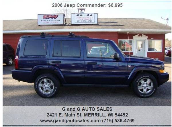 2006 Jeep Commander 4dr SUV 4WD 115681 Miles - cars & trucks - by... for sale in Merrill, WI