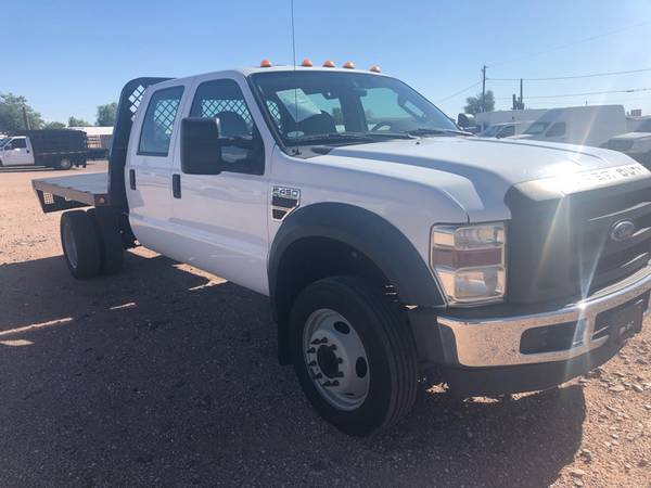 2010 FORD SUPER DUTY F-450 DRW 2WD CREW CAB DIESEL FLAT BED WORK TRUCK for sale in Mesa, UT