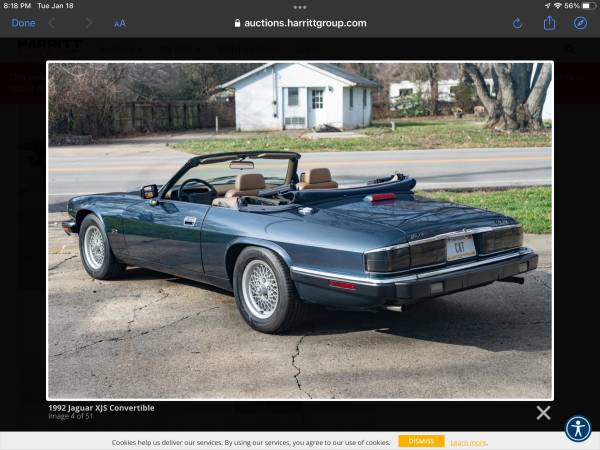 1992 Jaguar XJS Convertible for sale in Westerville, OH – photo 3
