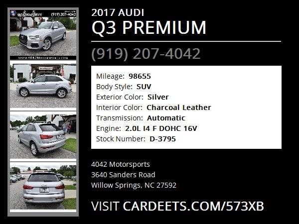 2017 AUDI Q3 PREMIUM - - by dealer - vehicle for sale in Willow Springs, NC – photo 22