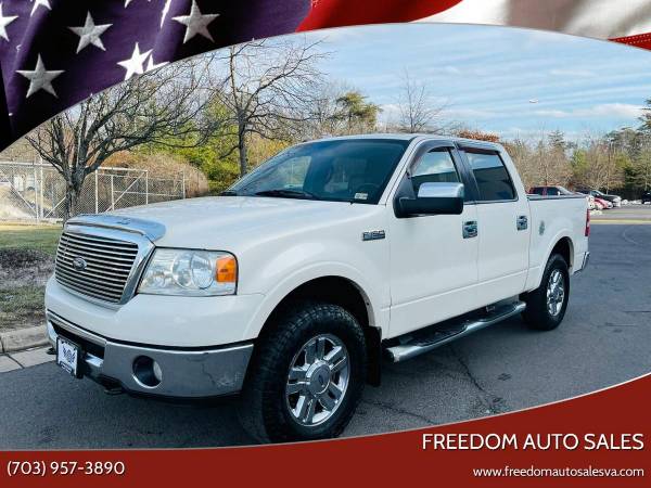 2008 Ford F-150 F150 F 150 Lariat 4x4 4dr SuperCrew Styleside 5 5 for sale in CHANTILLY, District Of Columbia
