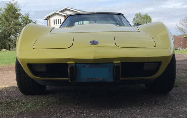 1976 Corvette Stingray, T-top, Yellow (65,926 miles) - cars & trucks... for sale in Glidden, WI – photo 5
