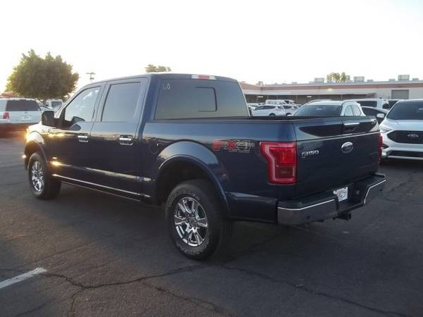 2015 Ford F-150 Lariat Crew Cab 4WD Blue Jeans for sale in Glendale, AZ – photo 5