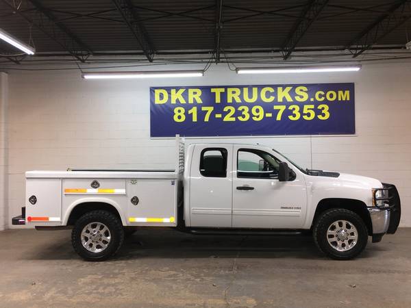 2013 Chevrolet 3500 HD Extended Cab 4x4 V8 SRW Service Utility Bed for sale in Arlington, TX
