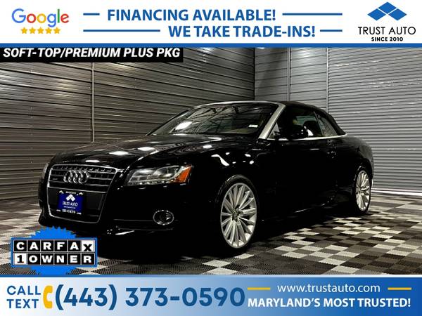 2012 Audi A5 20T Premium Plus AWD Luxury Soft-Top Convertible - cars for sale in Sykesville, MD