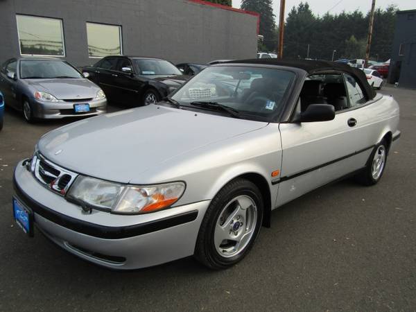 1999 SAAB 93 2dr CONVERTIBLE SILVER 104K MUST SEE ! - cars & for sale in Milwaukie, OR – photo 3