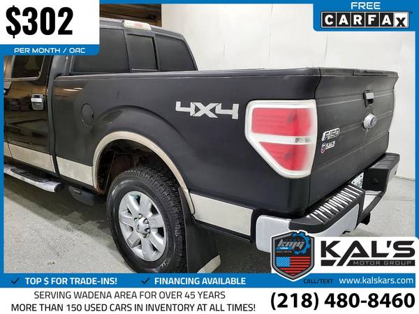 302/mo - 2013 Ford F150 F 150 F-150 XLT 4x4SuperCrew Styleside 55 for sale in Wadena, ND – photo 10