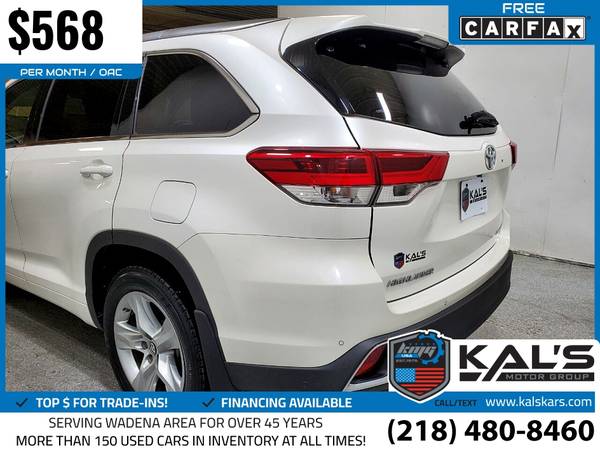 568/mo - 2017 Toyota Highlander Limited AWDSUV - - by for sale in Wadena, ND – photo 10