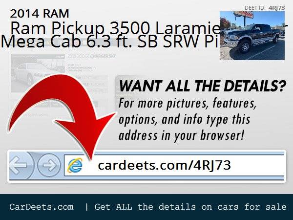 2014 RAM 3500 Laramie 4x4 Mega Cab Shortbed for sale in Albany, OR – photo 12