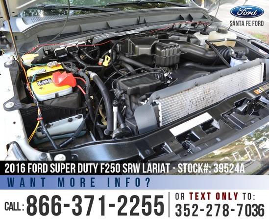 *** 2016 Ford Super Duty F250 SRW Lariat *** SYNC - Remote Start - 4WD for sale in Alachua, FL – photo 11