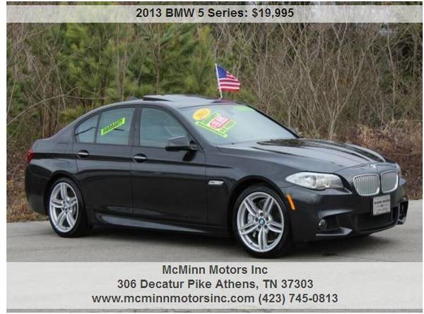 2013 BMW 550i w/M Sport - NAV! Backup Cams! Head-up Display! for sale in Athens, TN