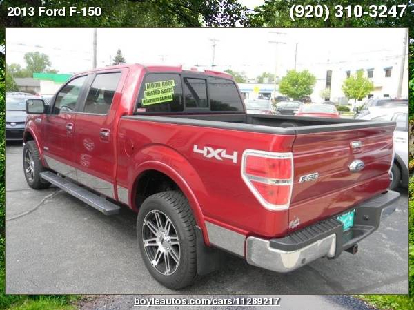 2013 Ford F-150 Lariat 4x4 4dr SuperCrew Styleside 5.5 ft. SB with for sale in Appleton, WI – photo 3