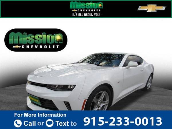 2017 Chevy Chevrolet Camaro 1LS coupe Summit White - cars & trucks -... for sale in El Paso, TX