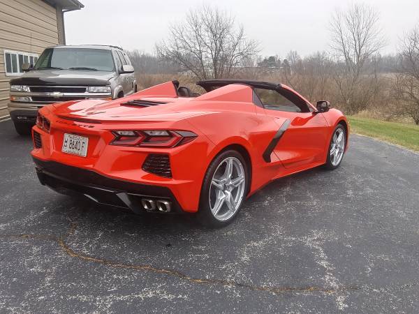 New 2020 Chevy Corvette Convertible, 90Miles, LT2, Red w/Black Int for sale in Midlothian, IL – photo 7
