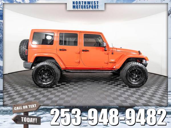 Lifted 2013 *Jeep Wrangler* Unlimited Sahara 4x4 - cars & trucks -... for sale in Marysville, WA – photo 4