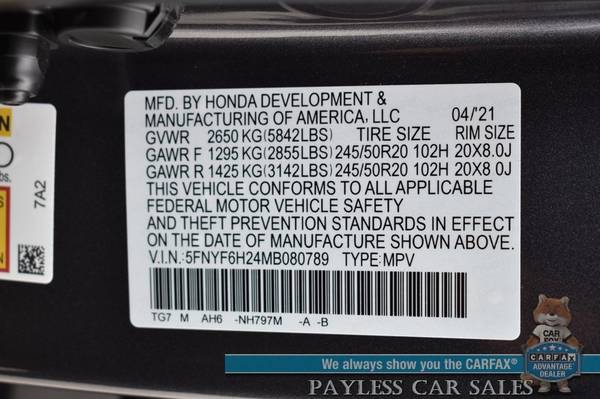 2021 Honda Pilot Special Edition/AWD/Auto Start/Power & Heated for sale in Anchorage, AK – photo 23