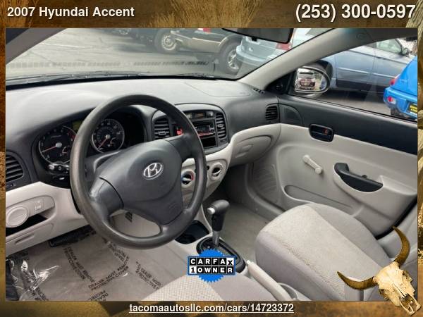 2007 Hyundai Accent GLS 4dr Sedan - - by dealer for sale in Tacoma, WA – photo 8