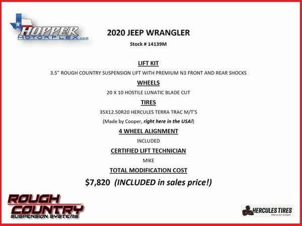 2020 Jeep Wrangler Unlimited Sahara NEW LIFT/CUSTOM WHEEL for sale in Plano, TX – photo 2