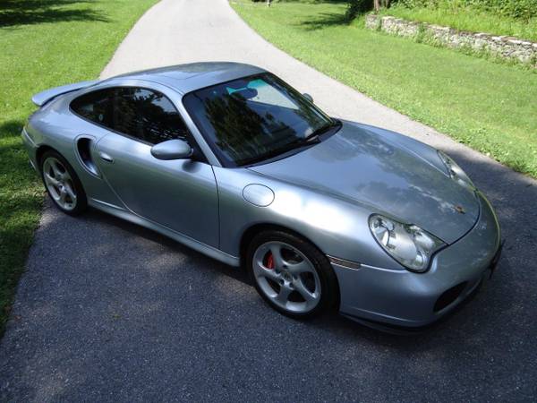 2001 Porsche 911 Turbo (996) 6 Speed, Polar Silver/Metropol Blue for sale in Shillington, PA – photo 13
