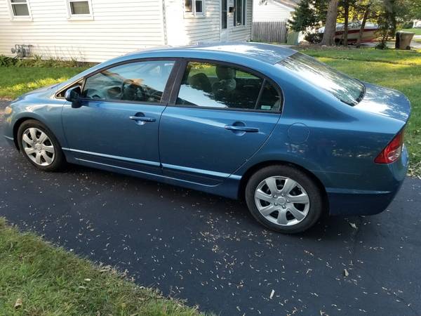 Dependable, Cared-For Blue 2008 Honda Civic LX Sedan for sale in Madison, WI