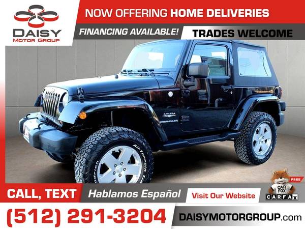 2010 Jeep Wrangler 2dr 2 dr 2-dr Sahara for only 429/mo! - cars & for sale in Round Rock, TX