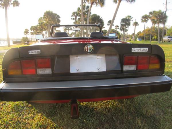 Alfa Romeo Spider 1986 14K Miles! A/C 2 Owner! - - by for sale in Ormond Beach, FL – photo 6