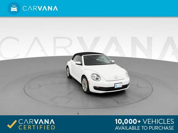 2014 VW Volkswagen Beetle 1.8T Convertible 2D Convertible WHITE - for sale in Charleston, SC