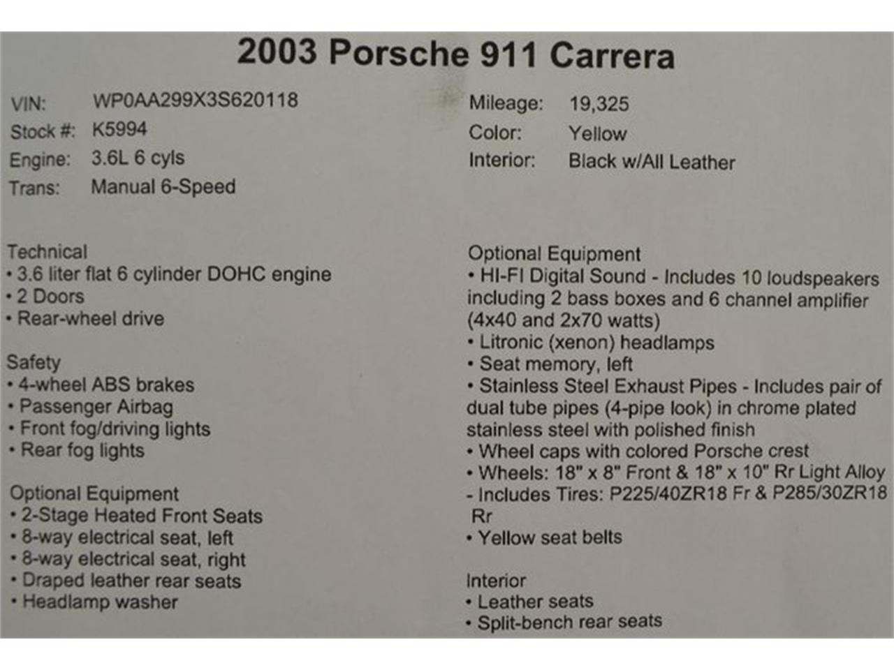 2003 Porsche 911 for sale in Hickory, NC – photo 95