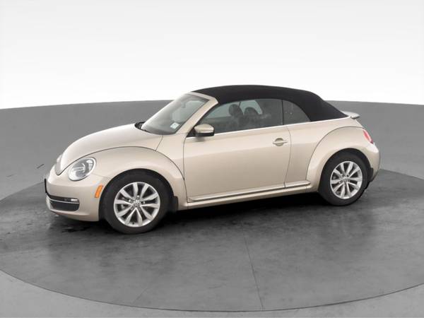 2013 VW Volkswagen Beetle TDI Convertible 2D Convertible Beige - -... for sale in South Bend, IN – photo 4