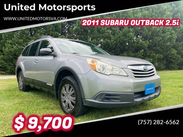 2011 SUBARU OUTBACK 2 5i AWD CLEAN HISTORY NEW TIRES AMAZING MPG for sale in Virginia Beach, VA