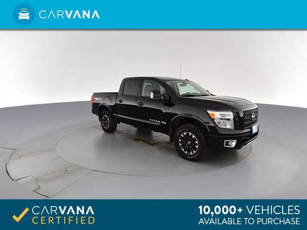 2018 Nissan Titan Crew Cab PRO-4X Pickup 4D 5 1/2 ft pickup Black - for sale in Cary, NC – photo 9
