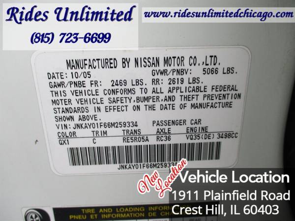 2006 Infiniti M35 X - - by dealer - vehicle automotive for sale in Crest Hill, IL – photo 21