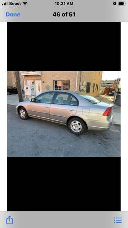 2003 Honda Civic five speed manual hybrid or cylinder great on gas loo for sale in NEW YORK, NY – photo 4