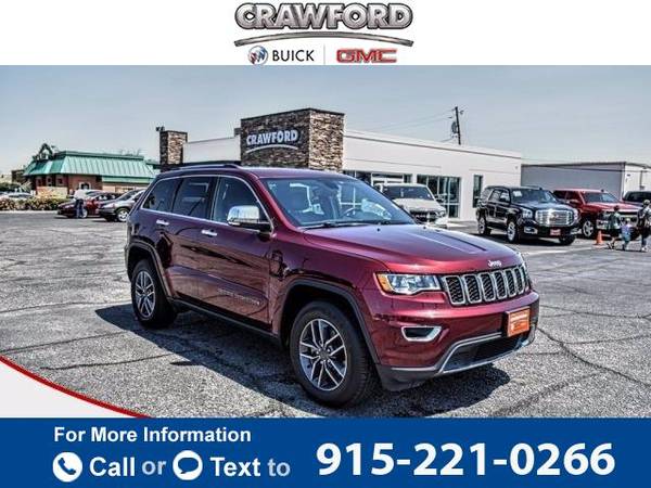 2019 Jeep Grand Cherokee Limited hatchback Velvet Red Pearlcoat -... for sale in El Paso, TX