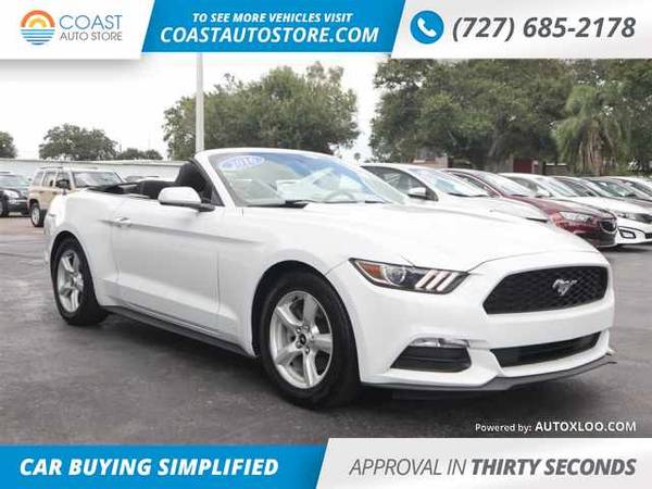 2016 Ford Mustang V6 Convertible 2d for sale in SAINT PETERSBURG, FL