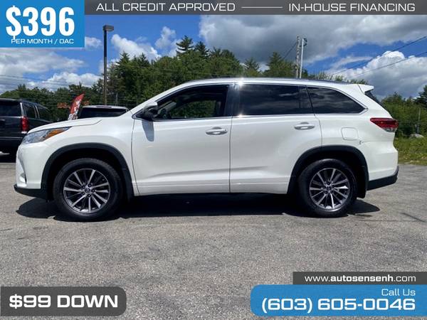 396/mo - 2018 Toyota Highlander XLE AWD - - by dealer for sale in Chichester, VT – photo 3