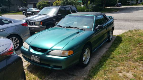 1998 Mustang GT Green Convertible Collectors Item MINT Low Miles for sale in NEW YORK, NY – photo 5