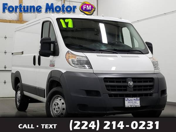 *2017* *Ram* *ProMaster Cargo Van* *1500 Low Roof Tradesman 118-in. WB for sale in WAUKEGAN, IL