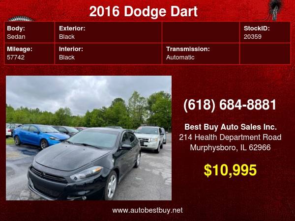 2016 Dodge Dart SXT 4dr Sedan Call for Steve or Dean for sale in Murphysboro, IL
