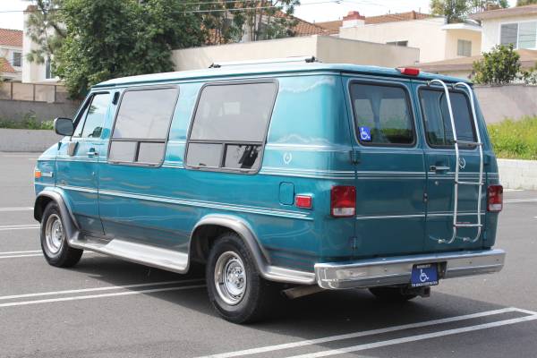 Low 39K Handicap GMC Rally Wagon 2500 wheelchair access mobility van for sale in Torrance, CA – photo 5