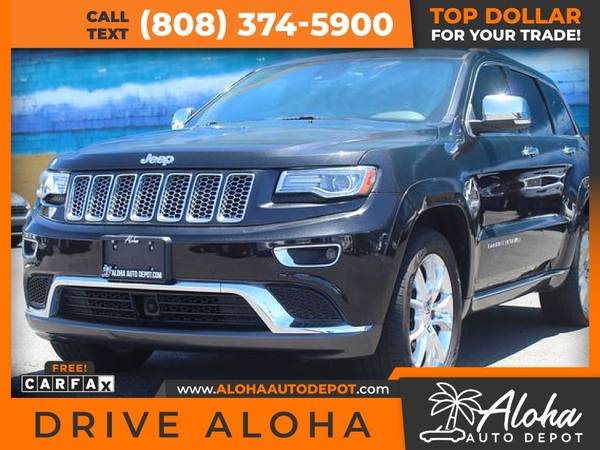 2014 Jeep Grand Cherokee Summit Sport Utility 4D 4 D 4-D for only for sale in Honolulu, HI