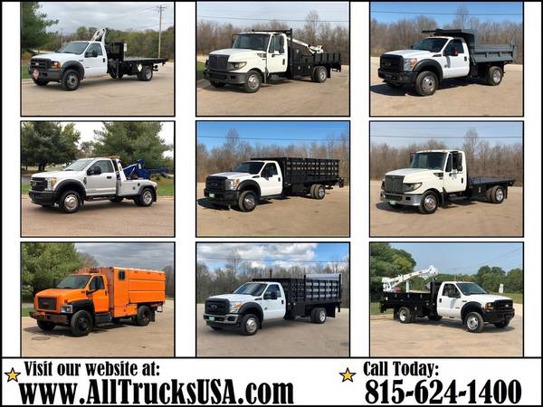 FLATBED & STAKE SIDE TRUCKS CAB AND CHASSIS DUMP TRUCK 4X4 Gas for sale in Bloomington, IL